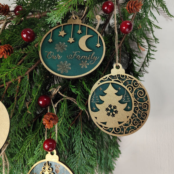 Christmas Tree Wood Ornaments π