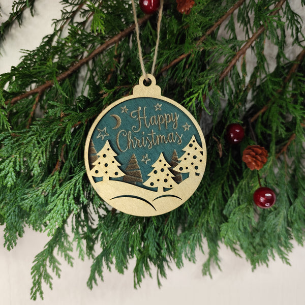 Christmas Tree Wood Ornaments π