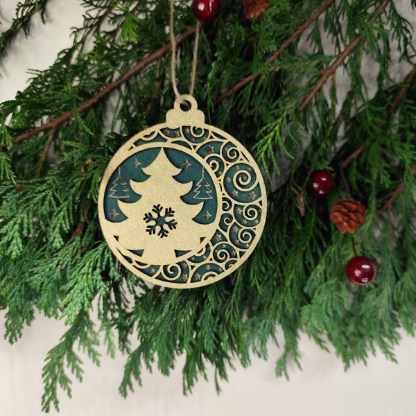 Christmas Tree Wood Ornaments π