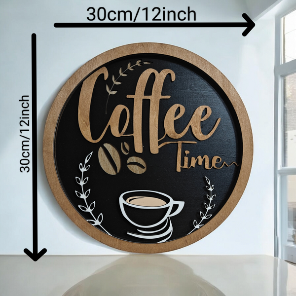 Coffee Shop 12"x12" Wall Wood Kitchen decorations