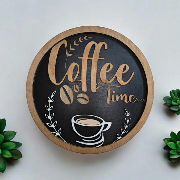 Coffee Shop 12"x12" Wall Wood Kitchen decorations