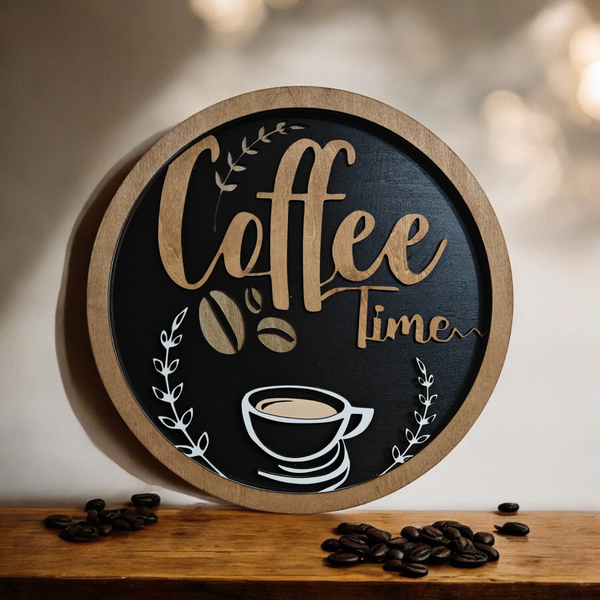 Coffee Shop 12"x12" Wall Wood Kitchen decorations