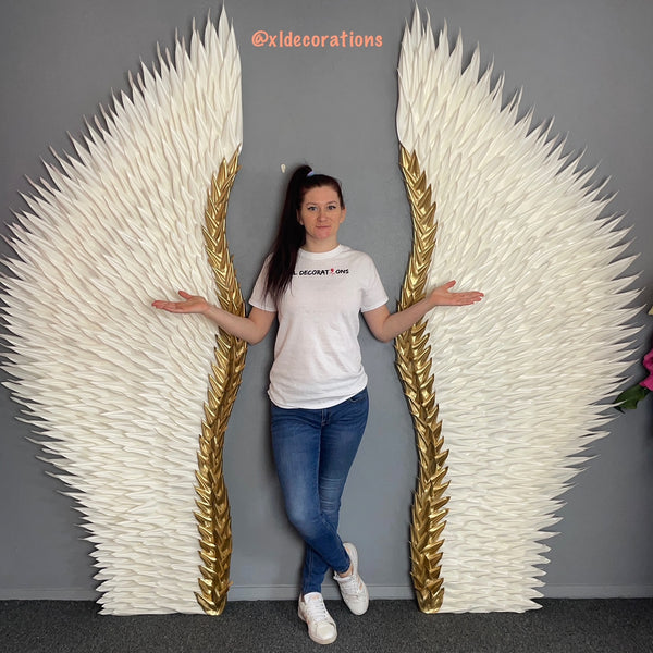 Wings of Freedom - 2.20m Giant Free Standing Wings for Events and Beauty Salons