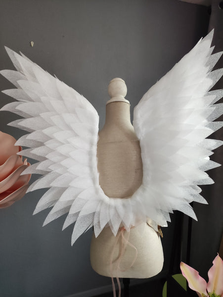 Handmade White Angel wings