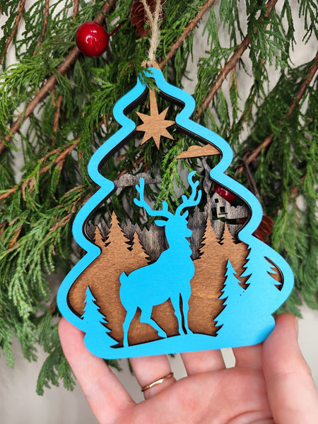 Christmas Wood Ornaments 🎄