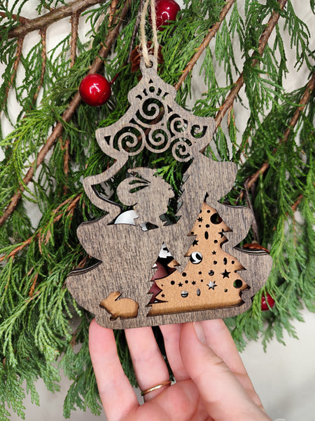 Christmas Wood Ornaments 🎄