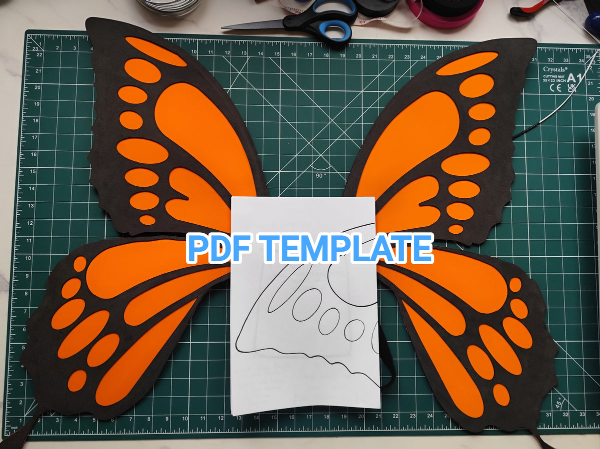 Large Butterfly Template.pdf Butterfly Template - PDF file only – XL Decorations