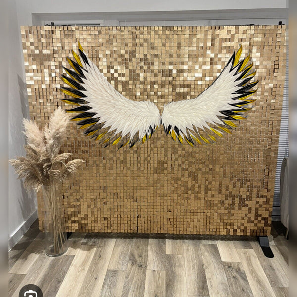 Gold/Black Angel Wings Wall Decoration Selfie area Home decoration Event decor