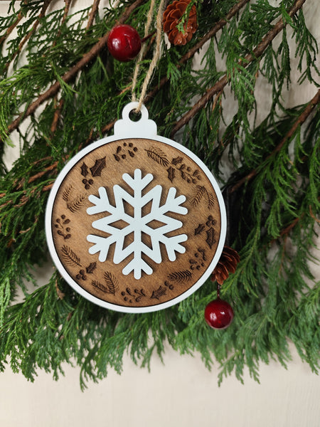 Christmas Tree Wood Ornaments White🎄