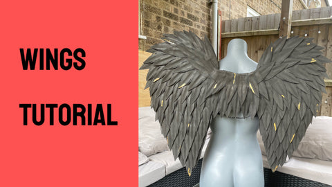 Small black Wings Template PDF ONLY