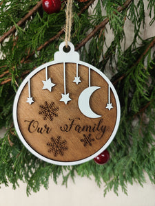 Christmas Tree Wood Ornaments White🎄