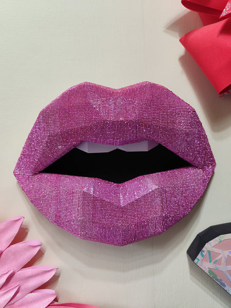 Diamond 💎👄 Card-paper lips 37cm wide
