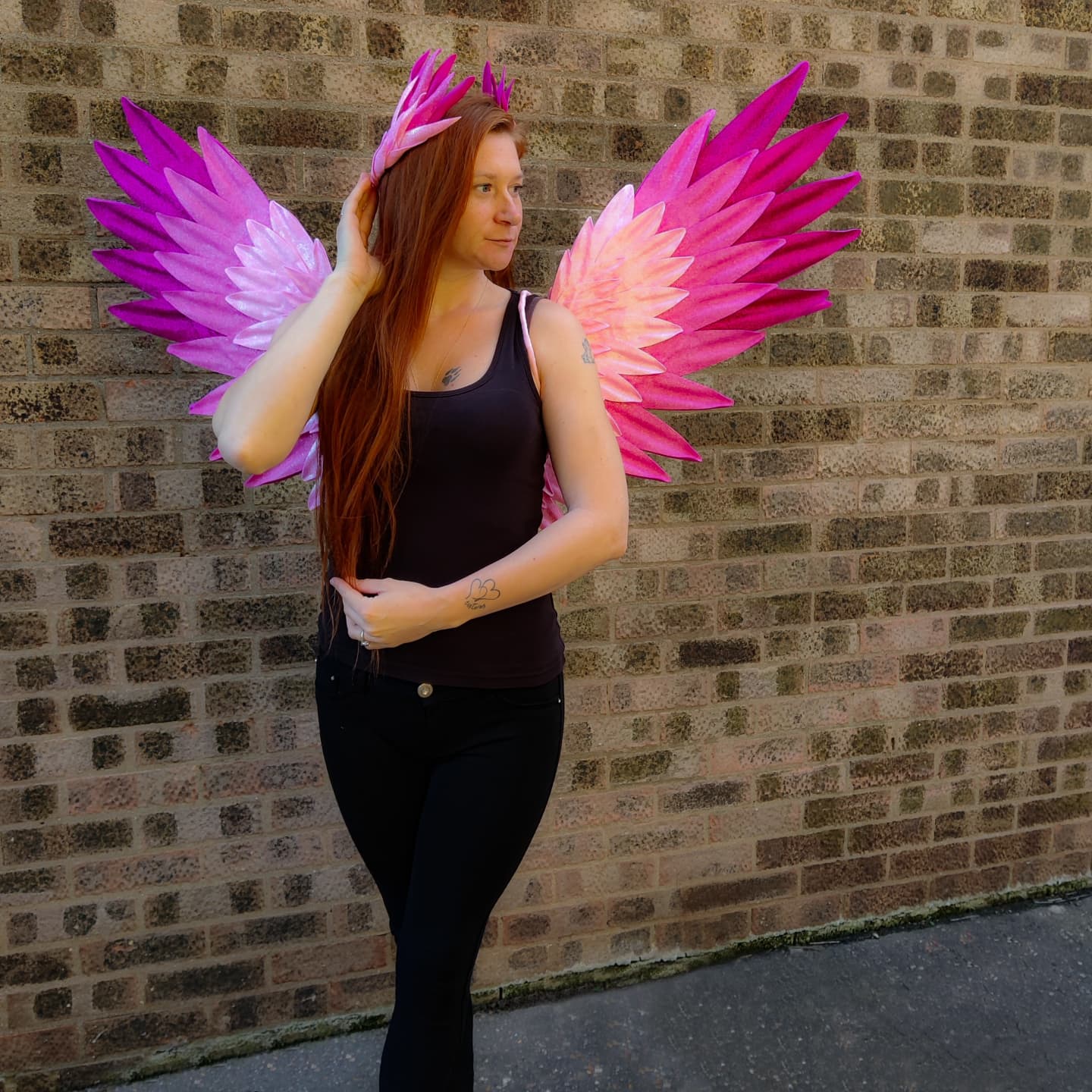 Pink Glitter Wings