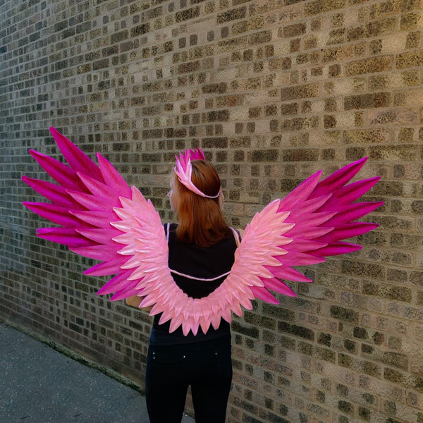 Pink Glitter Wings