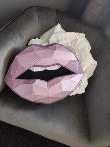 Pink Glitter Lips 37cm Wall Decoration Beauty salon