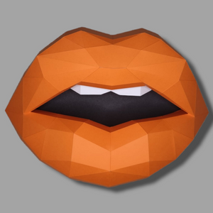 Orange Lips 37cm Wall Decoration Beauty salon